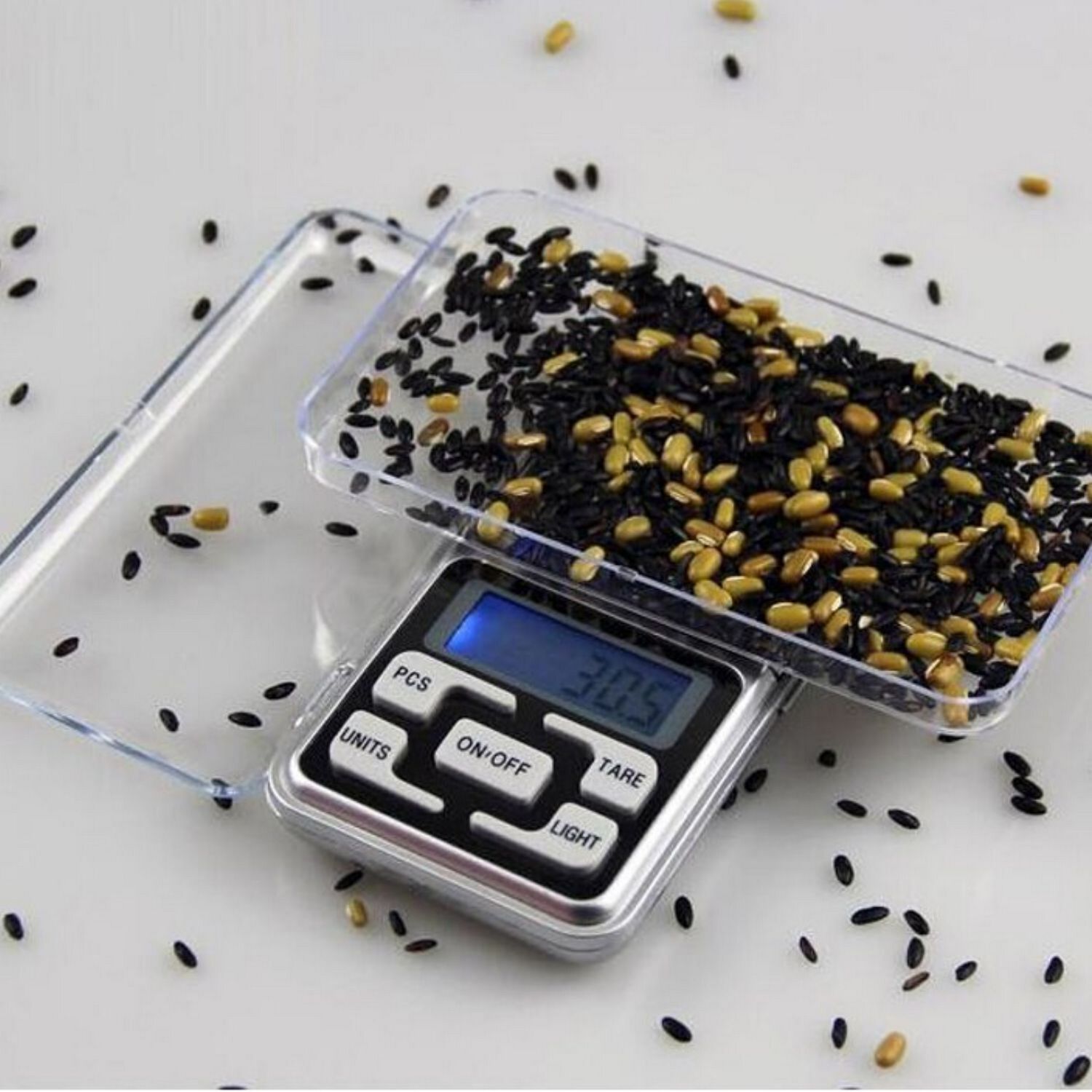 Pesa Gramera Precisi&oacute;n Bolcillo Mini Balanza Digital Cocina Joyas image number 4.0