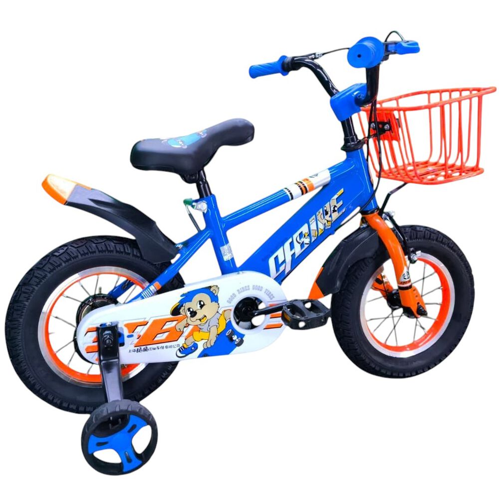 Bicicleta Aro 12 Infantil Cfbike Azul/naranjo image number 4.0