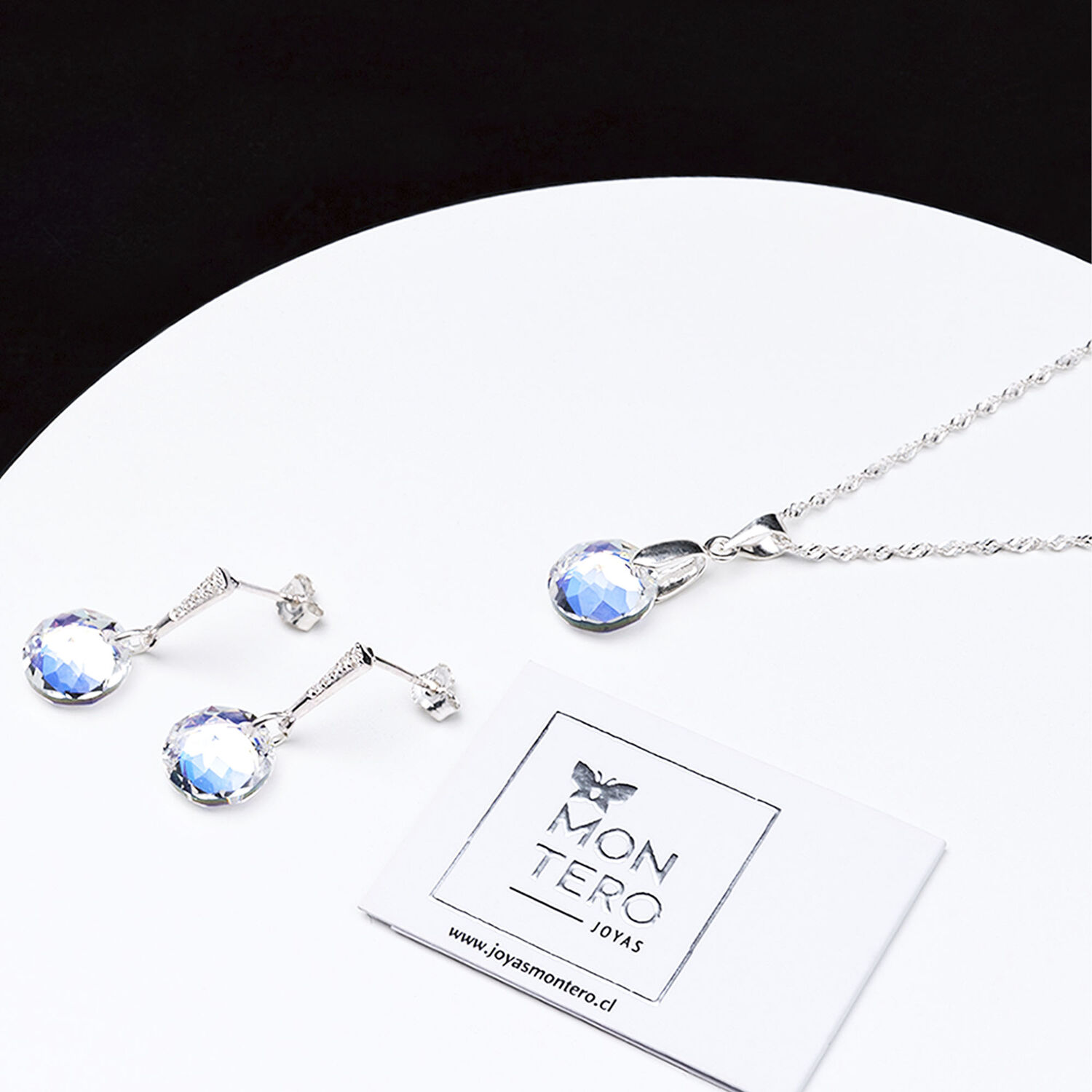 Conjunto Gracia Cristales Genuinos Aurora Boreal image number 1.0
