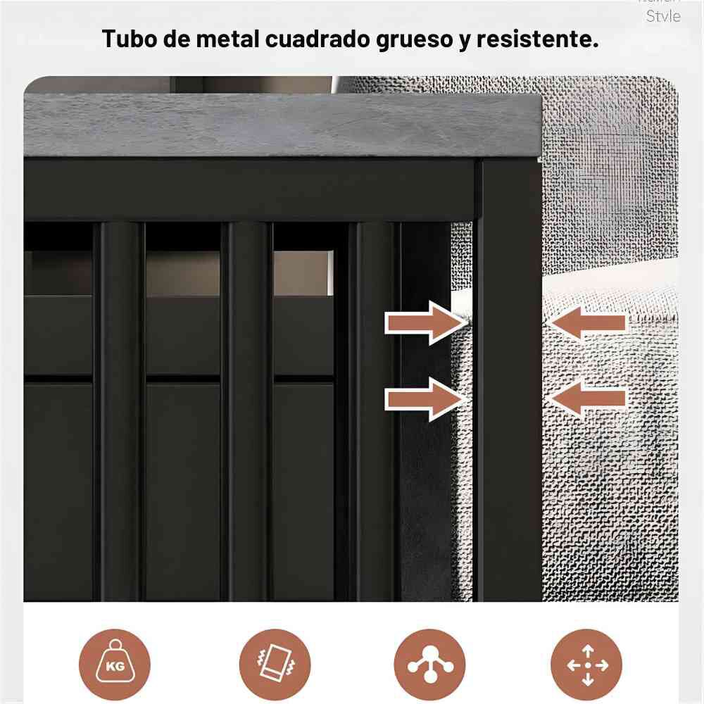 Mesa De Centro Para Living Con 2 Niveles 100x50x40 Gris image number 5.0