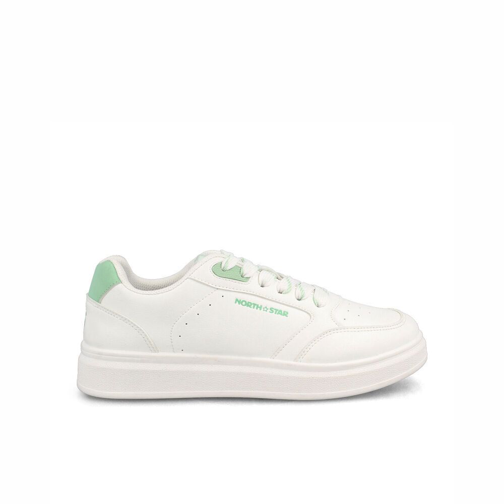 Zapatilla Mujer North Star New Skater Blanco-verde image number 0.0