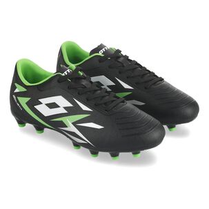 Zapato De Fútbol Juvenil Lotto Solista Fg Jr Negro/verde