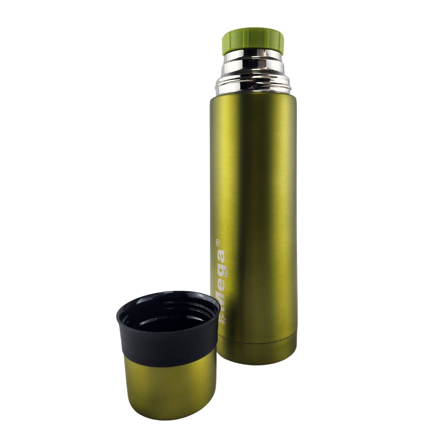 Termo Mega Slim Iv 470ml Acero Inoxidable Metalico Te Cafe Verde image number 4.0