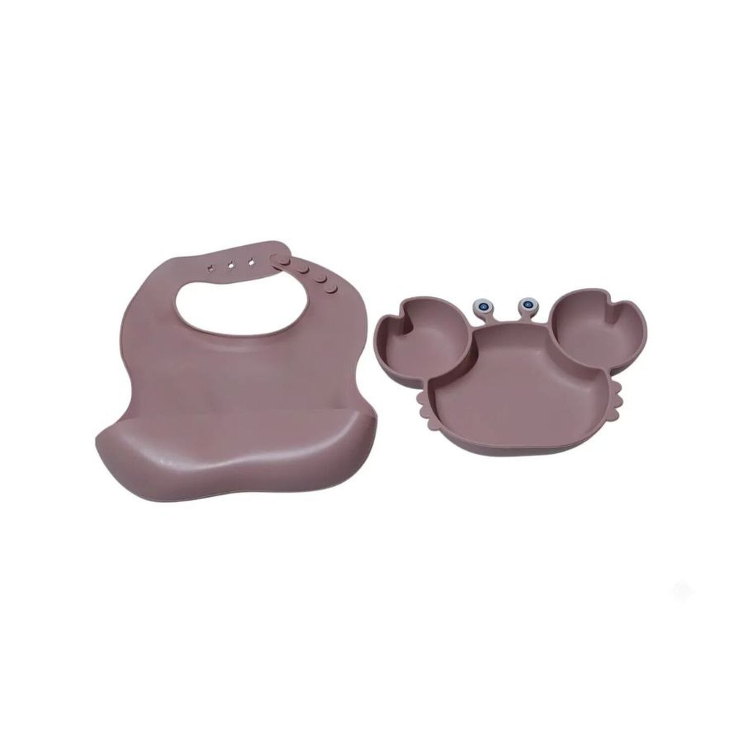 Set Alimentacion Bebe Silicona Plato Cangrejo image number 3.0