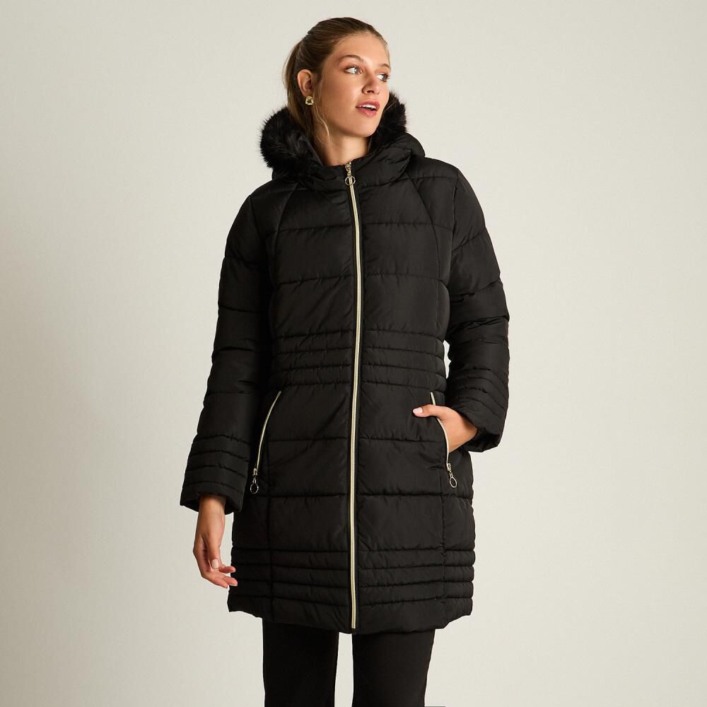 Parka Con Capucha Con Pelos Mujer Lorenzo Di Pontti image number 0.0