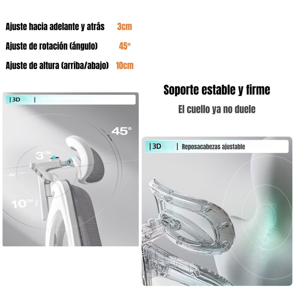 Silla De Escritorio Premium Con Apoya Pies Negra Lubabycas image number 5.0