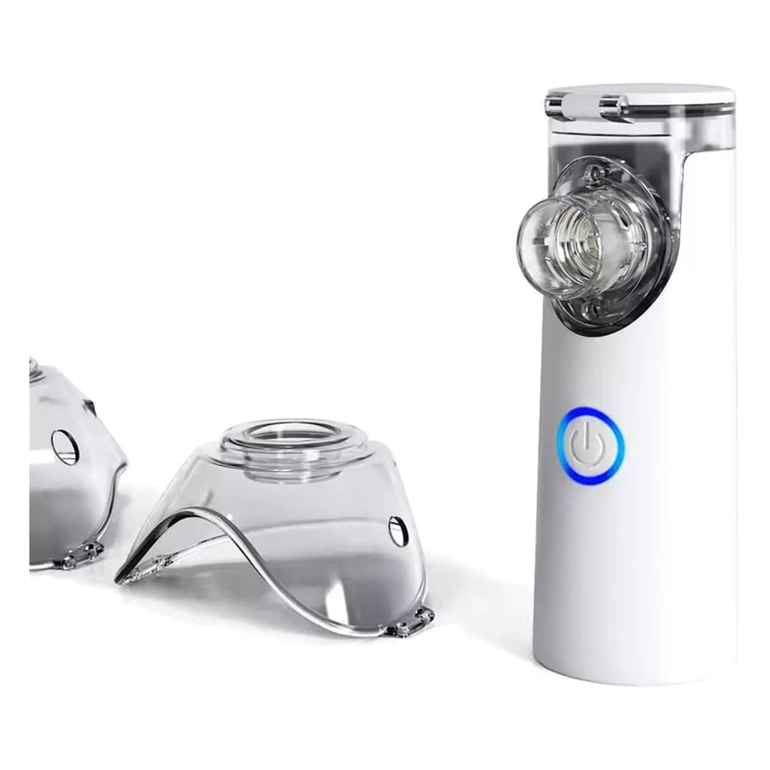 Nebulizador Blanco 10cm Compacto Eficiente Salud Respiratoria image number 1.0