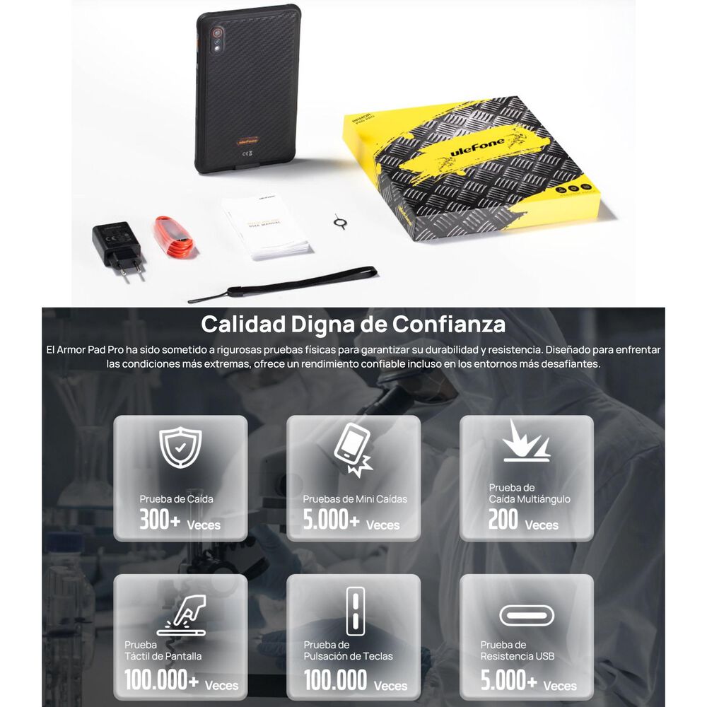Ulefone Armor Pad Pro: Tablet De 8 Pulgadas Resistente Ip68 image number 9.0