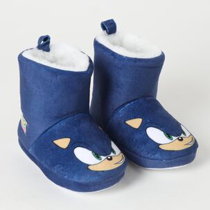 Pantufla Bota Niño Sonic Azul