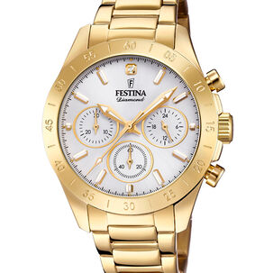 Reloj F20400/1 Festina Blanco Mujer Boyfriend Collection