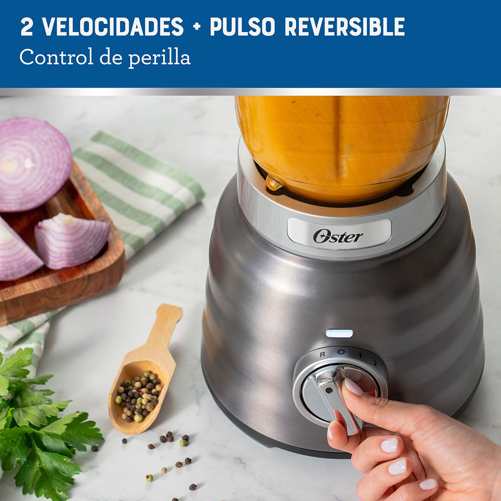 Licuadora Osterizer Max Con Vaso De Vidrio 1.75 L Blstpbrgr image number 2.0