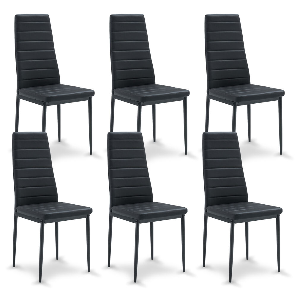 Pack 6 Silla De Comedor Boston Ii Negro image number 0.0