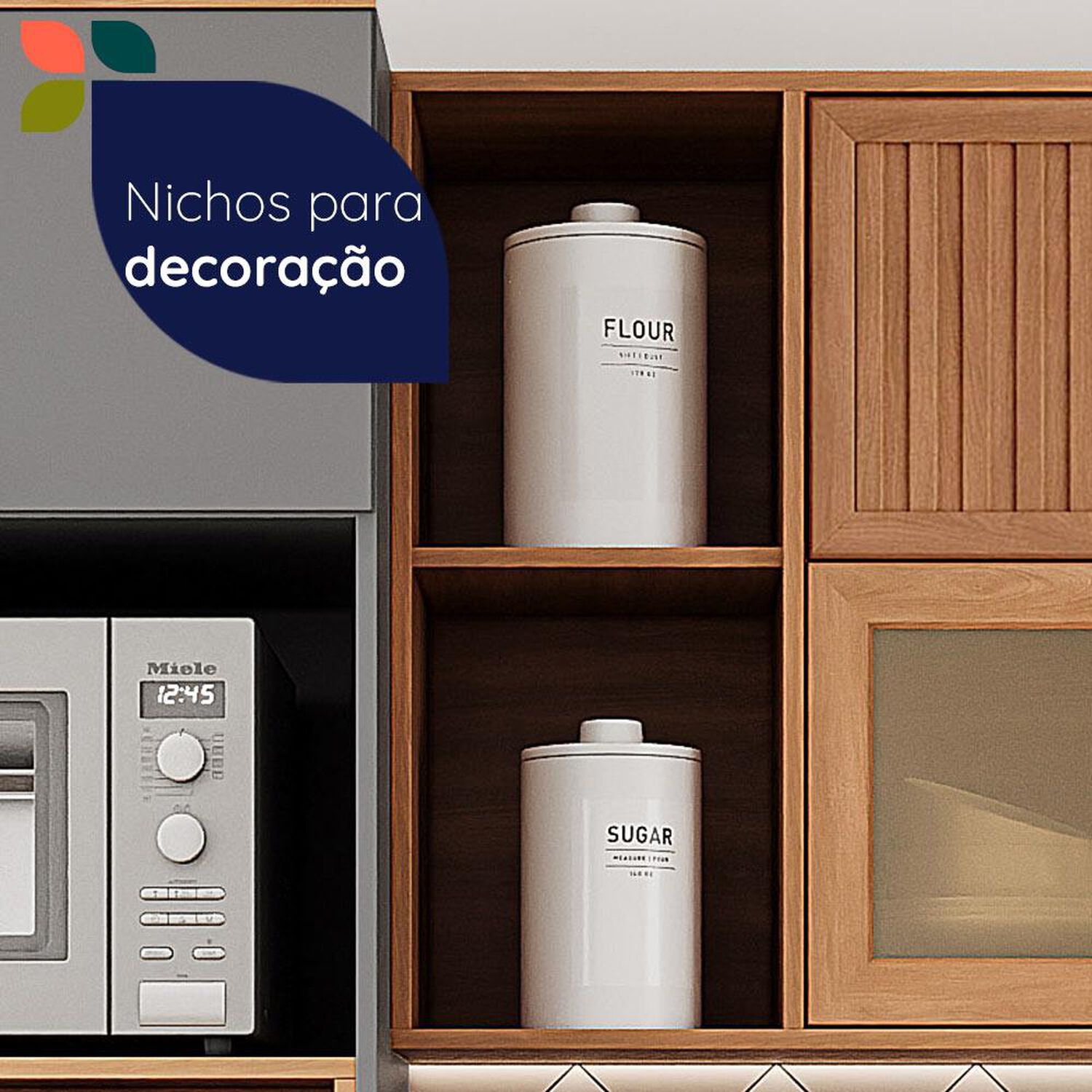 Mueble De Cocina Roca A&eacute;reo Casta&ntilde;a Modular / 2 Puertas image number 6.0