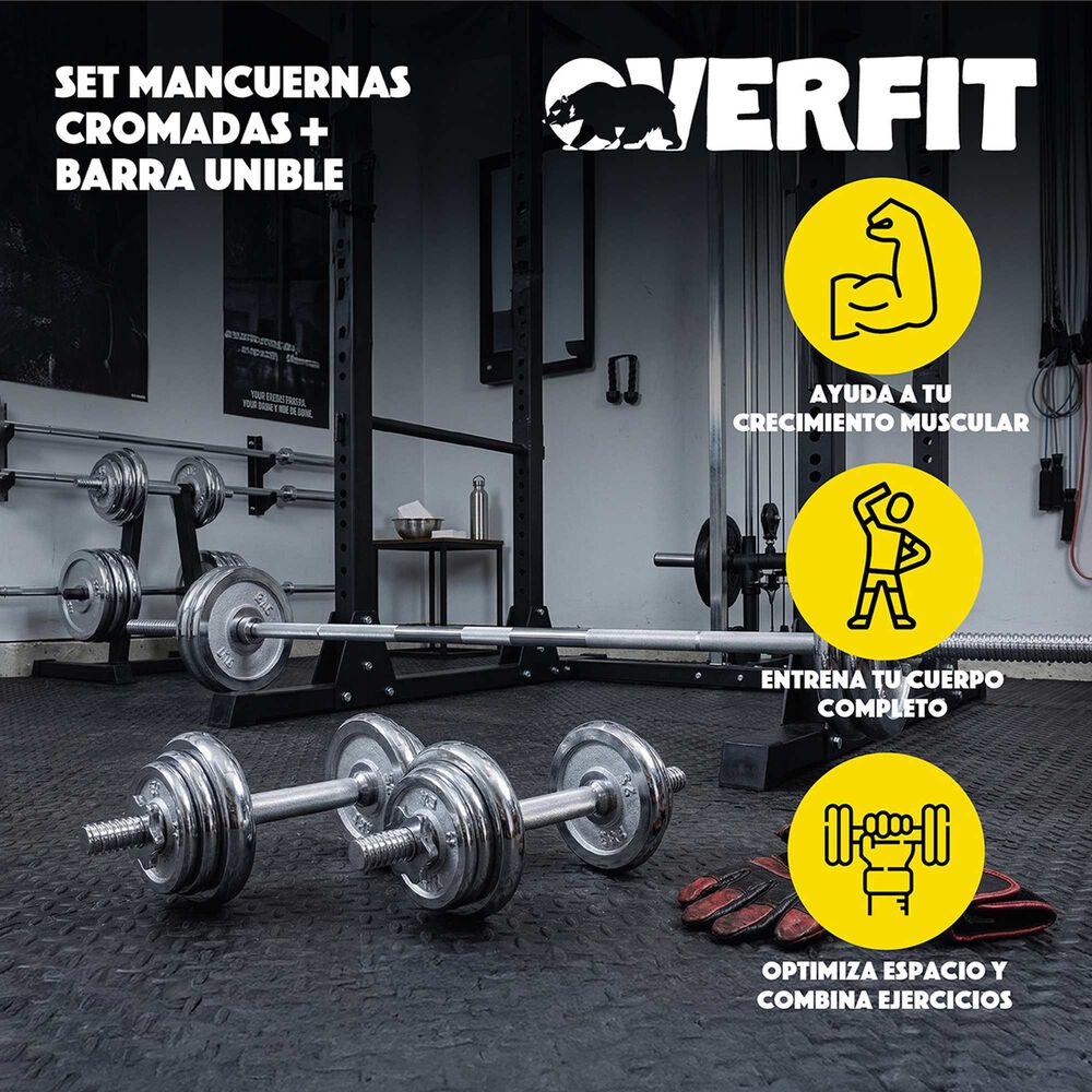 Set Mancuernas 50kg Fitness Pesas Peso Regulable image number 5.0