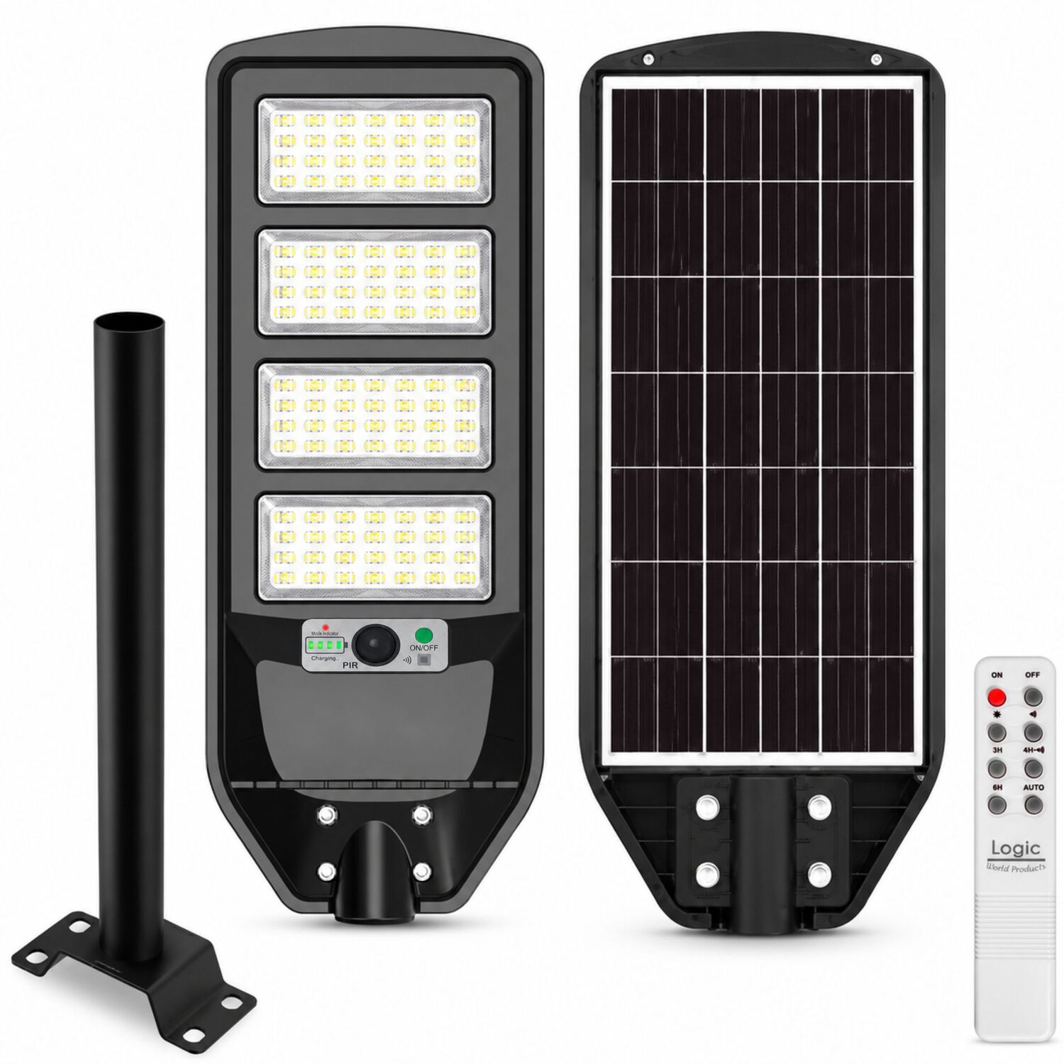 Luminaria Solar P&uacute;blica High Light Led Con Soporte 200w S-02 image number 0.0