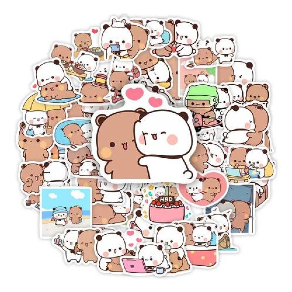 Set Stickers Calcomonias Ositos Cute Bubu Y Dudu image number 0.0