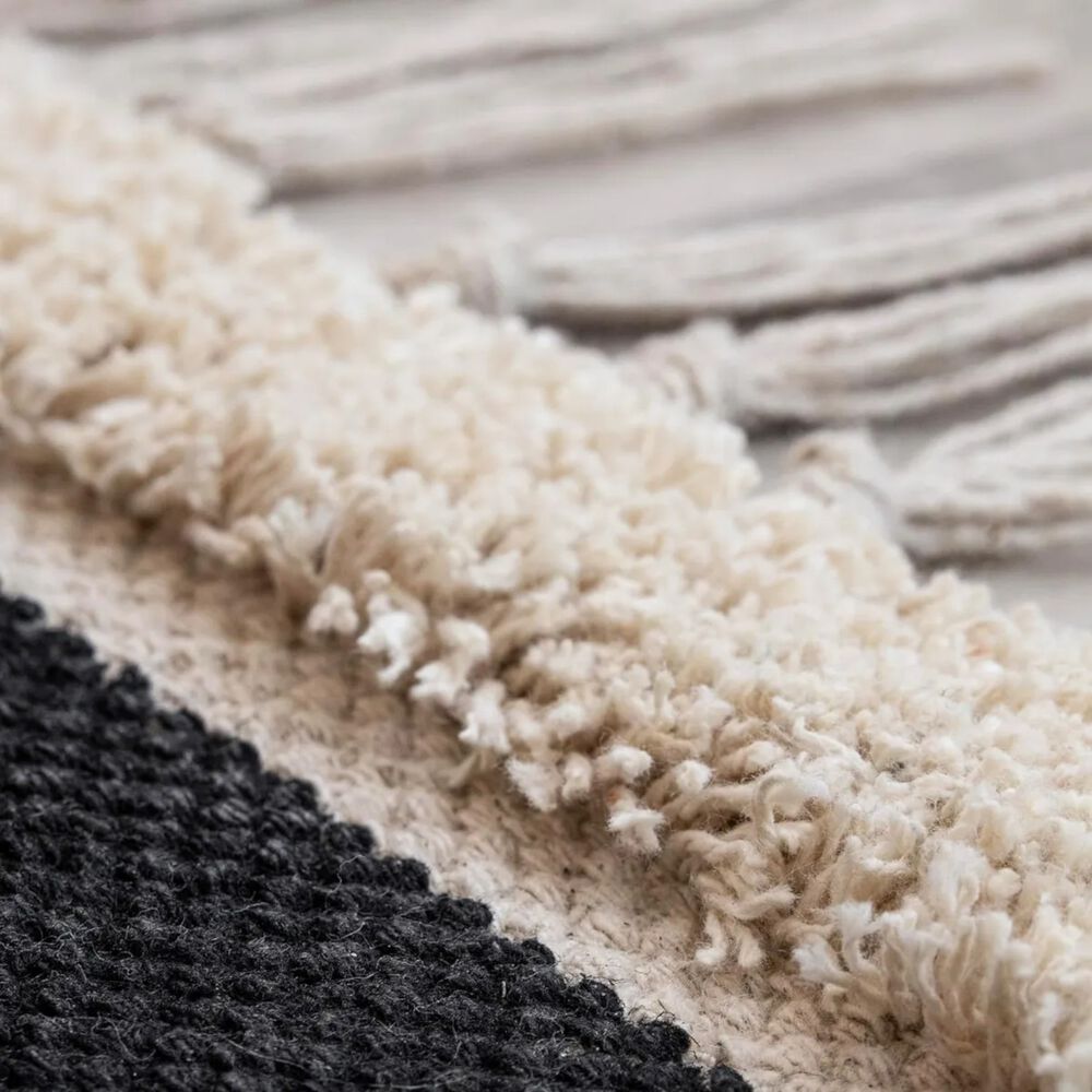 Alfombra Estilo N&oacute;rdico Bohemio Con Flecos 120x180 Cm Yomshi image number 3.0