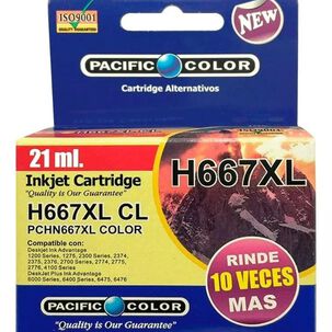 Tinta Alternativa Pacific Compatible Con Hp 667 X X L Color