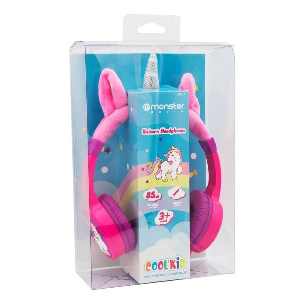 Audifonos Para Ni&ntilde;a Morados Monster Unicornio Ck01p image number 2.0