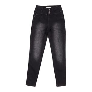 Jeans Pretina Alta Con Botones Skinny Mujer Freedom
