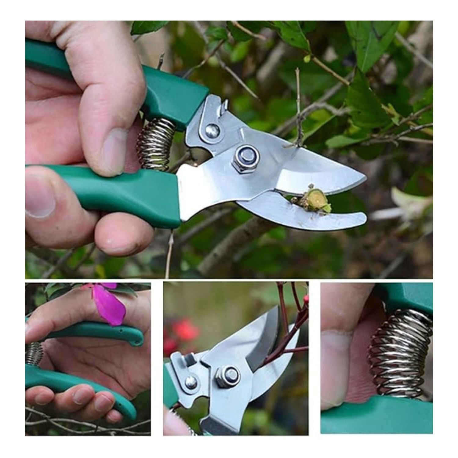 Kit Herramientas Jardiner&iacute;a Acero Rastrillo Tijera Podar image number 1.0