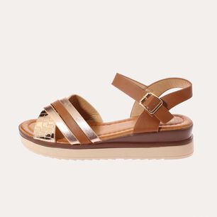 Sandalia Khaki V&iacute;a Franca Art. 51309b3226khaki