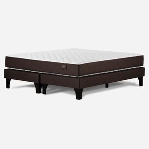 Cama Europea Rosen Ergo T / 2 Plazas / Base Dividida + Set de Maderas Madrid