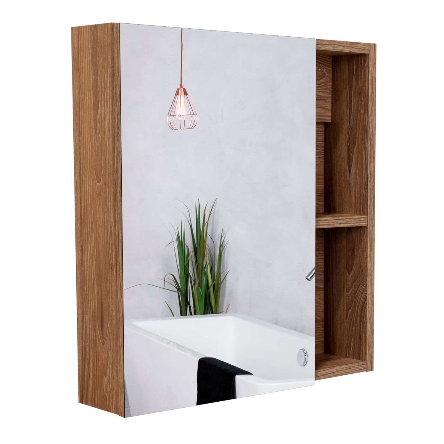 Mueble Botiquin 49.7x45x12.5 Cm Caf&eacute; Claro image number 8.0