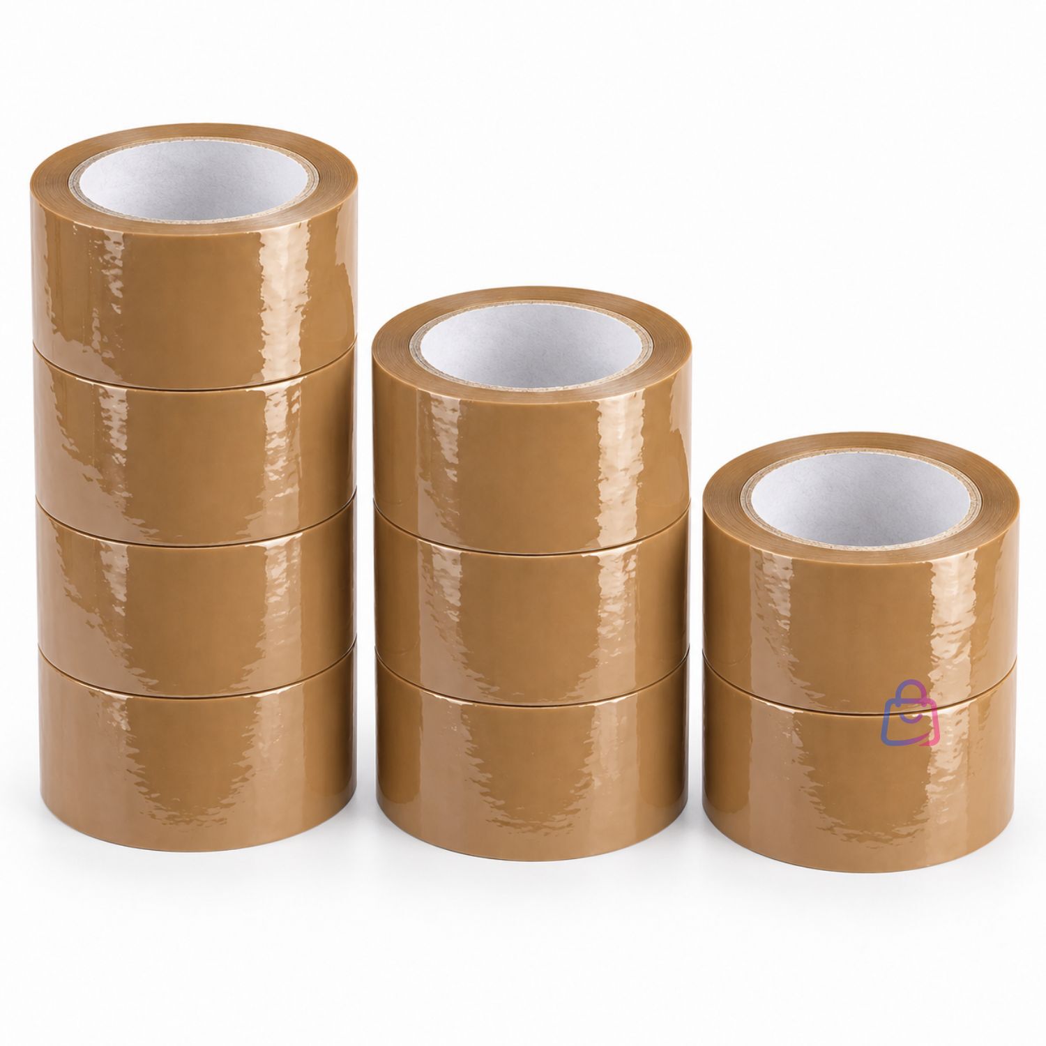 Pack 9 Cintas Embalaje Caf&eacute; 45mm X 40m 40 Micrones - Ps image number 3.0