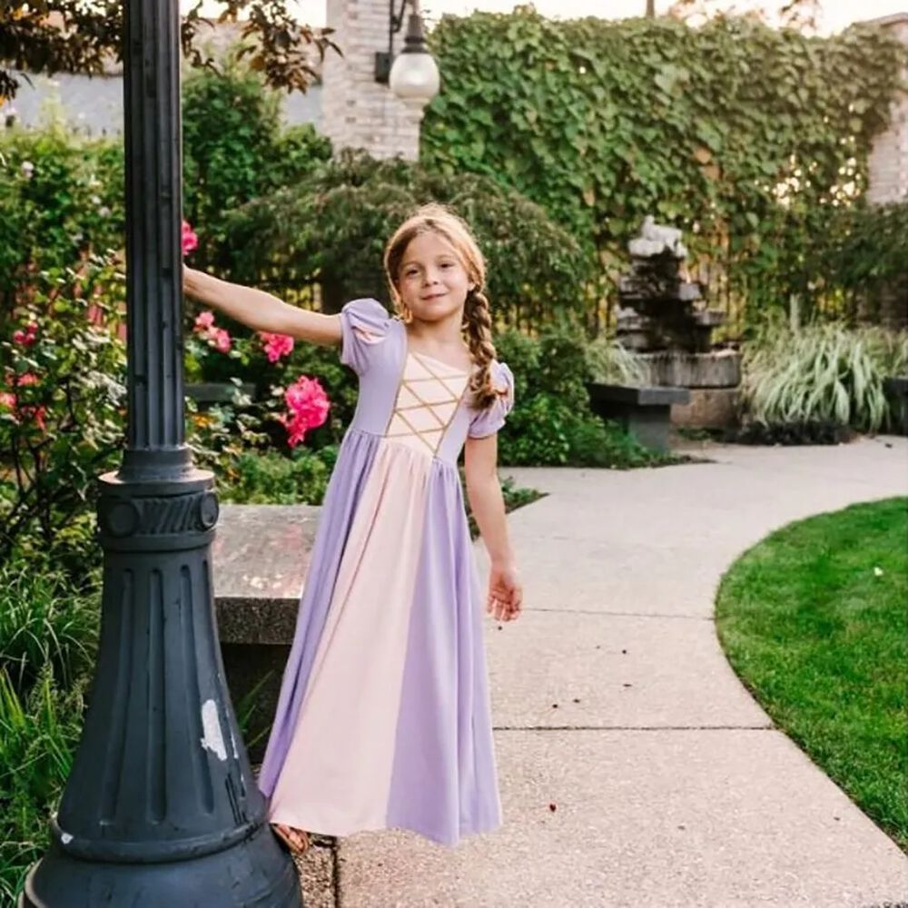 Disfraz Vestido Princesas Rapunzel Niñas image number 1.0