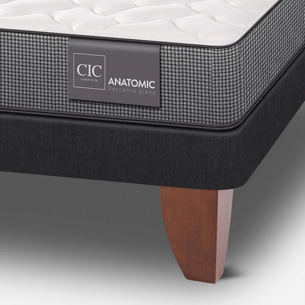 Cama Europea Cic Anatomic / 1.5 Plazas / Base Normal + Respaldo image number 6.0