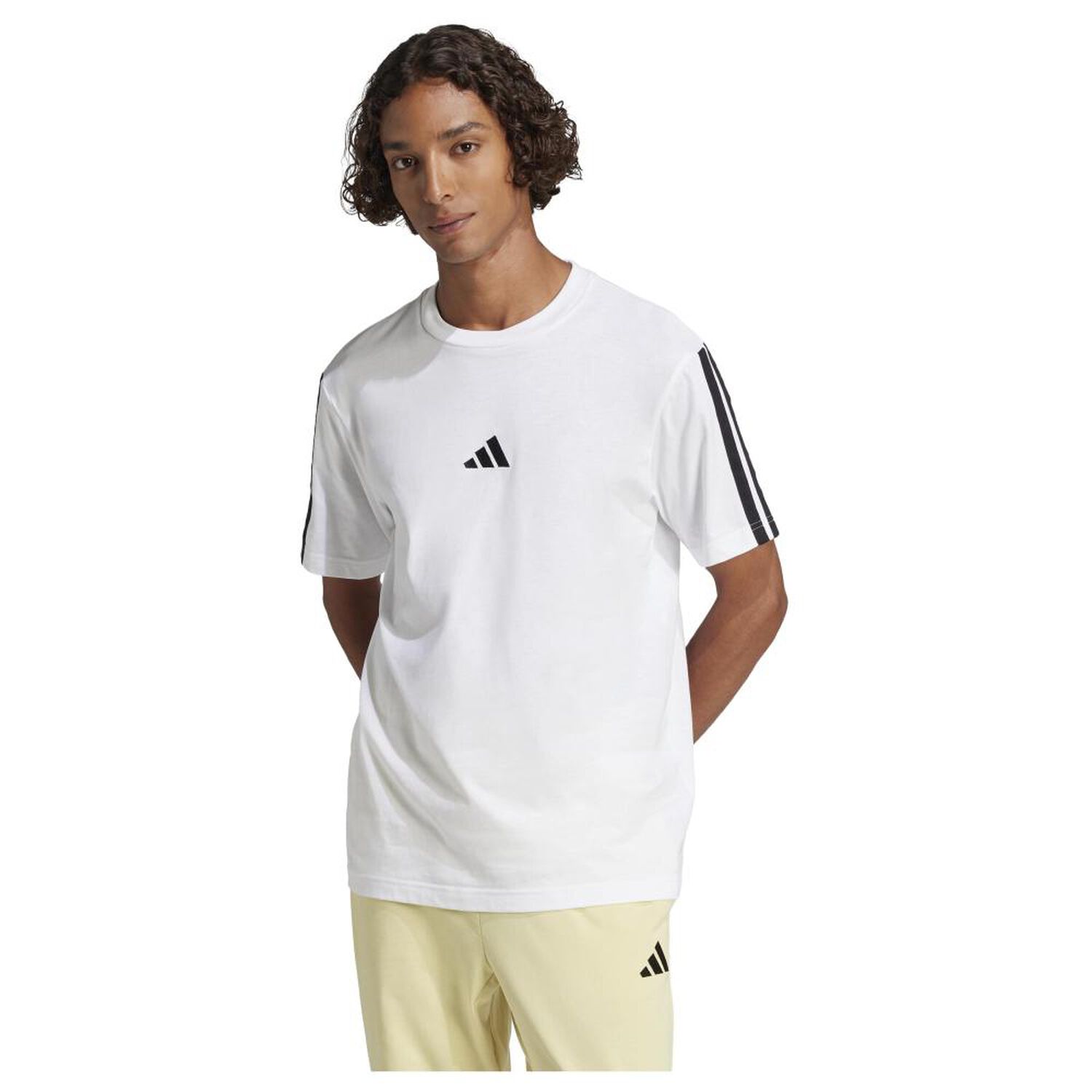 Camiseta Essentials Single Jersey 3 Bandas Adidas image number 0.0