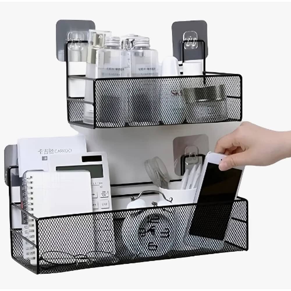 Pack 2 Organizador Repisa Multiuso Negro image number 0.0