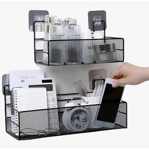 Pack 2 Organizador Repisa Multiuso Negro