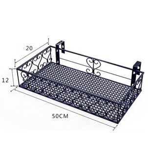 Jardinera Exterior De Barandilla Para Balc&oacute;n 50x20x12 Cm
