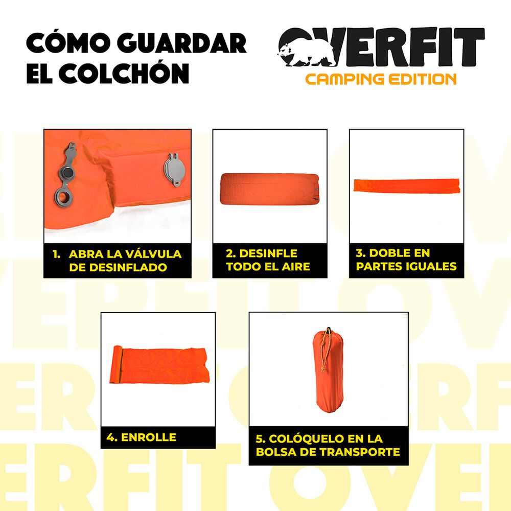 Colchoneta Inflable Individual Camping Overfit Light 10cm image number 5.0