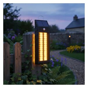 Lampara Solar Pared Exterior Con Sensor Movimiento