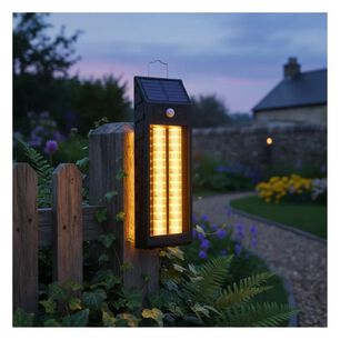 Lampara Solar Pared Exterior Con Sensor Movimiento