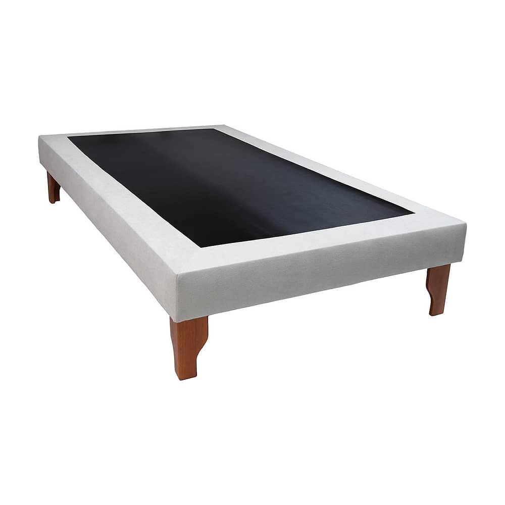 Base De Una Plaza Lino Gris Claro image number 0.0