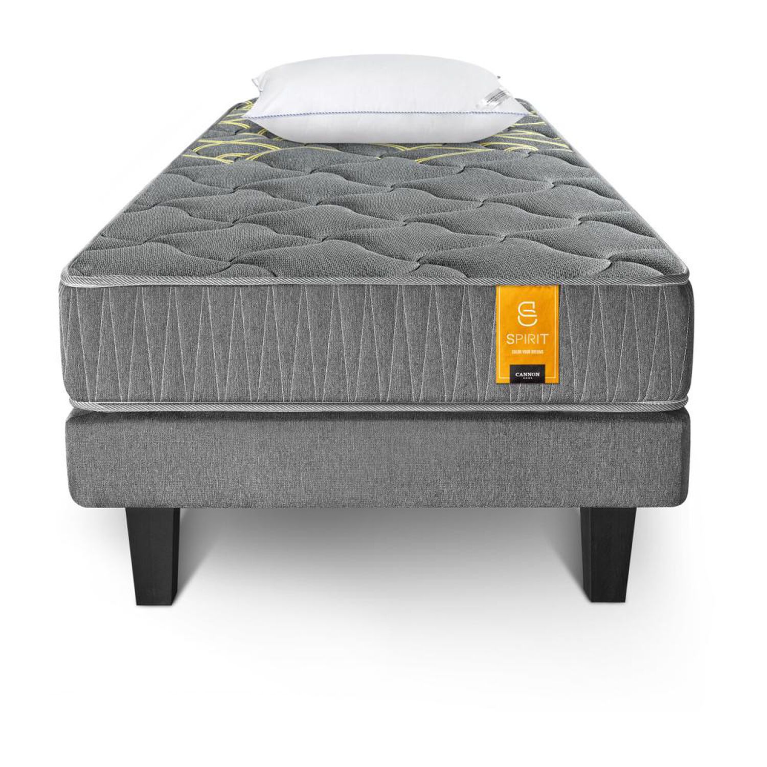 Cama Europea Cannon Home Spirit / 1.5 Plazas / Base Normal + Almohadas image number 0.0