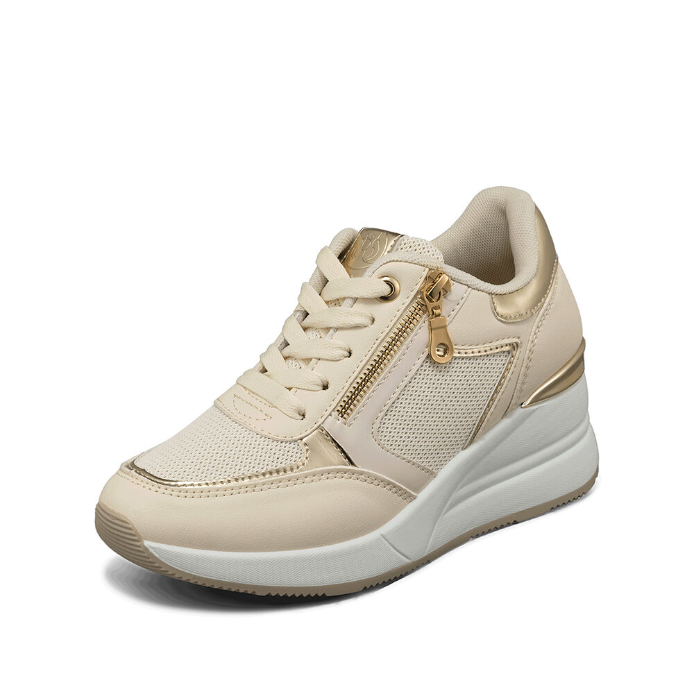 Zapatilla Deportiva Taco Cuña Malla Mujer Weide Jll60 image number 3.0