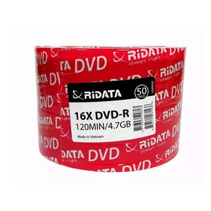 Dvd-r Grabable Ridata 16x 4.7gb 50 Unidades
