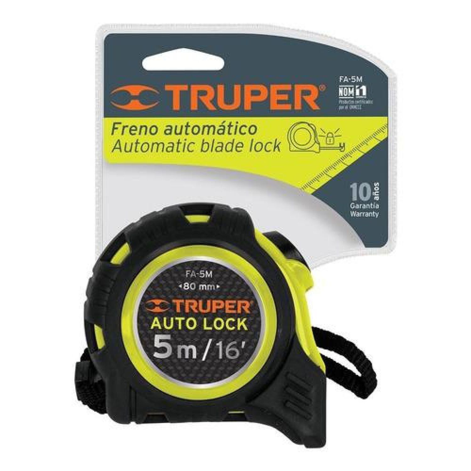 Huincha De Medir 5mtrs Autobloqueo Truper Profesional image number 1.0