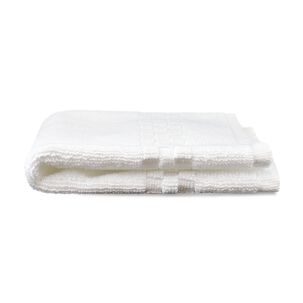 Toalla De Cara Signature Nautica 100% Algod&oacute;n 33x33cm Frescura Y Suavidad Blanca