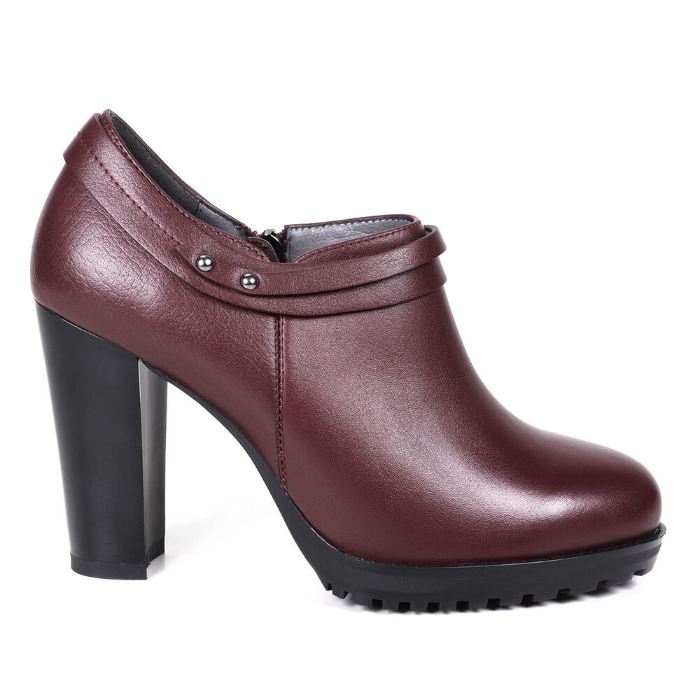 Zapato Cuero Casiana Burdeo image number 2.0