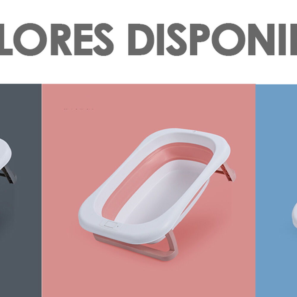 Bañera Plegable Bebé Con Malla Para Baño Rosa Babymine image number 7.0