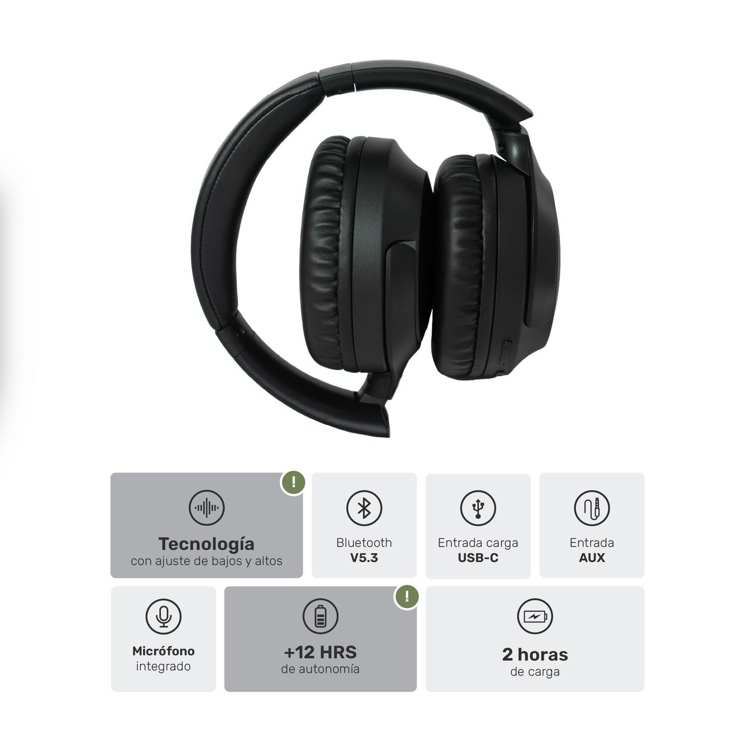 Audifonos Bluetooth Inalambricos Over Ear Wavepro image number 4.0