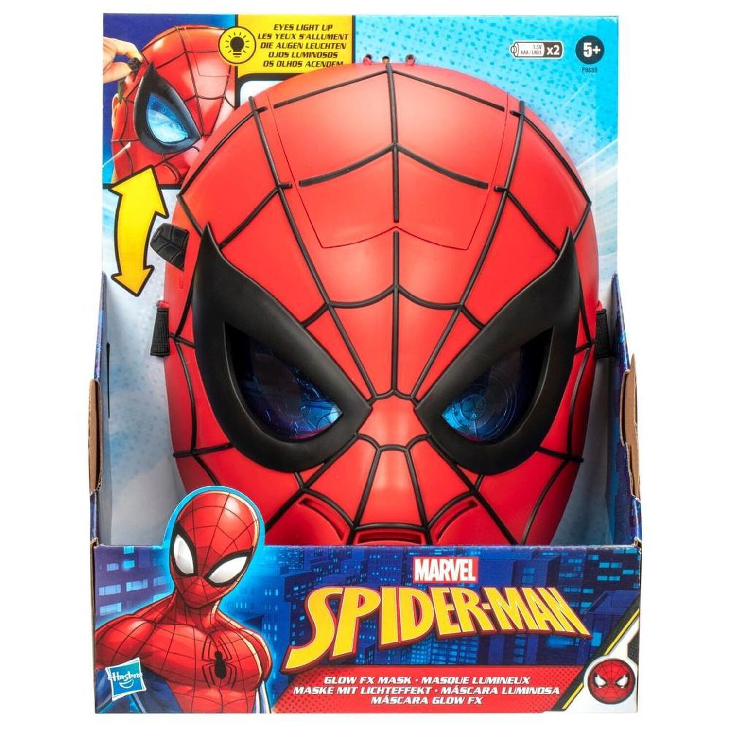 M&aacute;scara Marvel Luminosa Spider-man image number 6.0