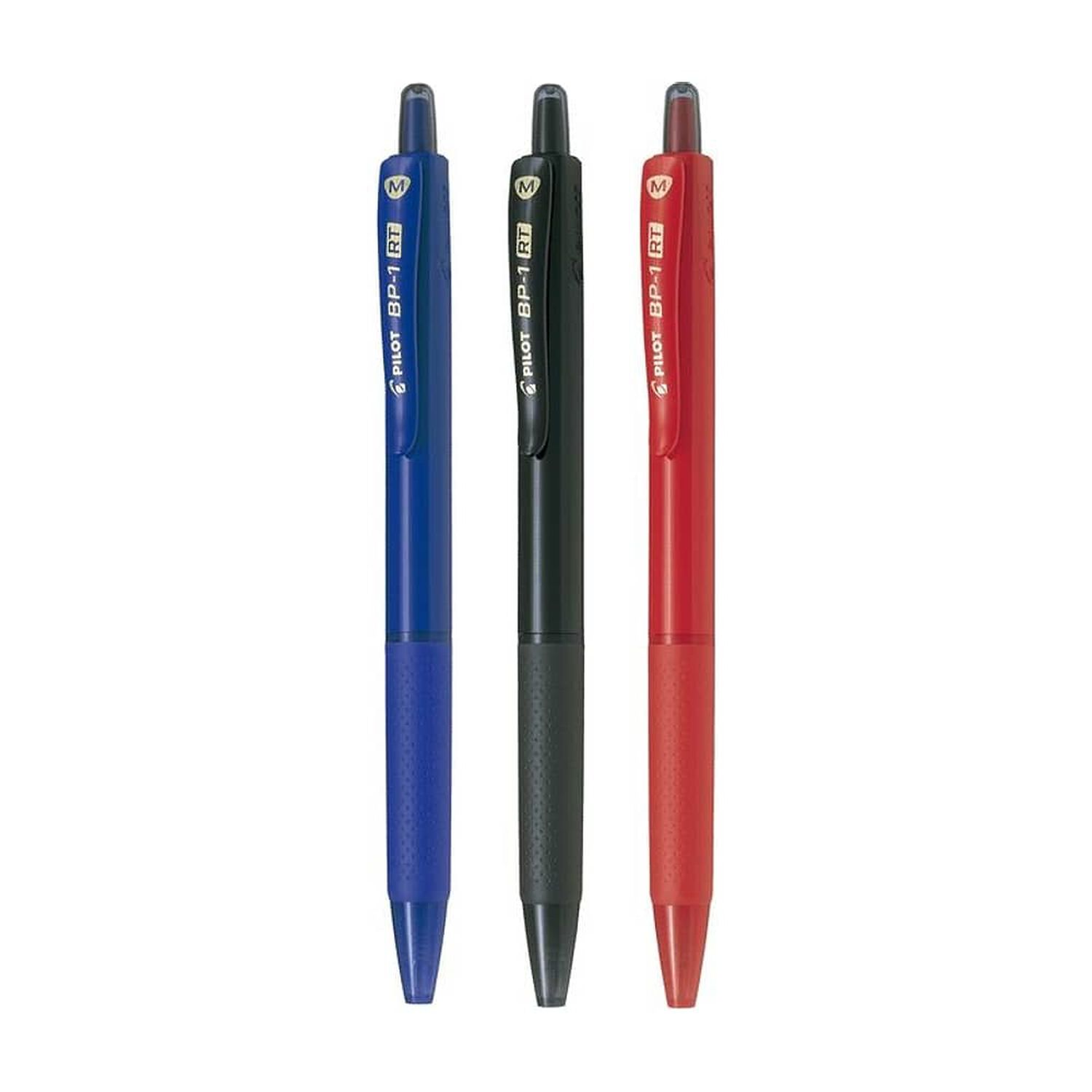 Pack 3 L&aacute;piz Pasta Pilot Bp1 Con Grip 1.0 Negro, Azul Y Rojo image number 0.0