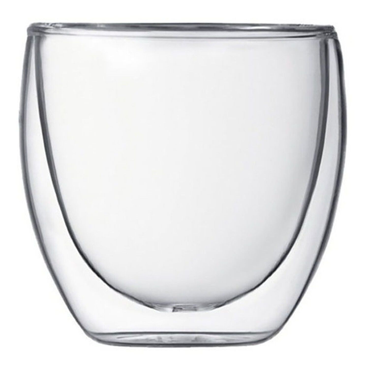 Set 4 Tazas Espresso Doble Pared Vidrio Borosilicato 250ml image number 4.0